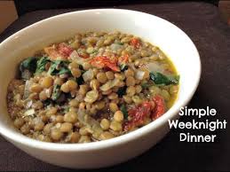 Season with salt and pepper. Easy Lentil Soup W Sun Dried Tomatoes Spinach Recipe Vegan Dinner Brown Vegan Youtube