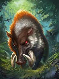 Super Wild Boar Xu Wang On Artstation At Https Www Artstation Com Artwork Xl4m2 Wild Boar Creature Art Fantasy Creatures