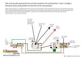 Read electrical wiring diagrams from unfavorable to positive plus redraw the circuit like a straight collection. Adding Series Parallel Wiring To A Tele Using A Push Pull Pot Warman Guitars