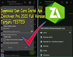 Download Dan Cara Instal Apk Zarchiver Pro 2020 Full Version Terbaru Tested Di 2020 Android