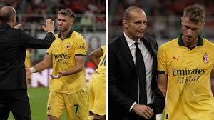 Santiago Gimnez: DT de AC Milan lo felicita por su trabajo en cancha;  aficin aplaude y critica