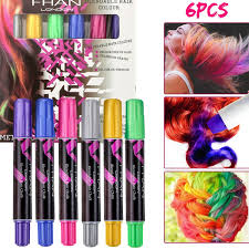 Before i went gray, i set out to find the cleanest hair dye that actually works because commercial hair dyes are so toxic that some people have used them to commit suicide: Amazon Com Hair Chalk Pens Set For Kid Buluri Girls Non Toxic Hair Dye Pen Washes Birthday Gift Party Role Playing Diy Theater Halloween Christmas New Year 6 Colors Beauty