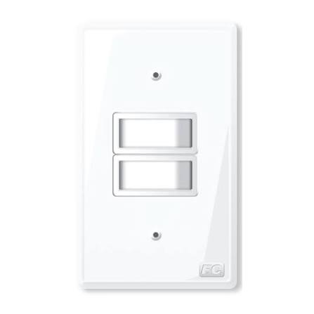 INTERRUPTOR SIMPLES DUPLO - 6A - ILUMI