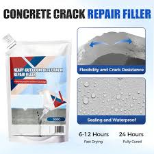 Heavy-Duty Concrete Crack Repair Adhesive, Crack Filler Concrete Repair,  Quick-Drying Waterproof Sealing Adhesive, For Home Repairs, Construction