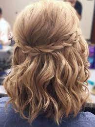 7 Easy Half Braid Updo Hairstyle For Short Hair Braids For Short Hair Short Hair Updo Thick Hair Styles