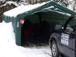 Hiscoshelters Com 10 X 20 Portable Car Garage Shelter Logic Truck Suv Storage Garage All Weather Shield Protec Portable Carport Instant Garage Portable Garage