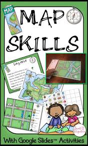 Map Skills Including Google Slides Activities Use This 36 Page Resource With Your 2nd 3rd Or 4th Grade Classroom Map Skills Teaching Maps Math Projects