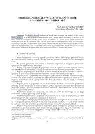 Regimul juridic al domeniului public al statului siunitatilor. Pdf Domeniul Public Ana F Academia Edu