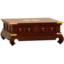 5 out of 5 stars. La Verde Chinese 4 Drawer Rectangular Coffee Table Temple Webster