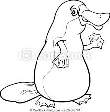 Download and print these platypus coloring pages for free. Platypus Animal Cartoon Coloring Page Black And White Cartoon Illustration Of Funny Platypus Or Duckbill Animal For Coloring Canstock