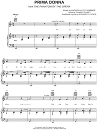 The phantom of the opera: Primadonna Sheet Music Pdf Epic Sheet Music