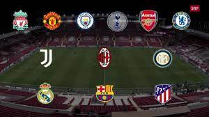 To access all the features of this site you need to log in or sign up. Zahlen Teams Modus Fakten European Super League Die Geplante Revolution Zusammengefasst Sport Srf