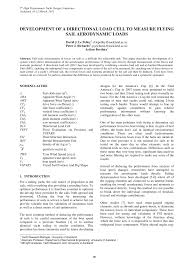 PDF) DEVELOPMENT OF A DIRECTIONAL LOAD CELL TO MEASURE FLYING SAIL  AERODYNAMIC LOAD