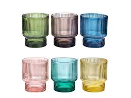 TODO MODO, SET 6 BICCHIERE ACQUA COLORI ASSORTITI 30 CL