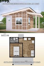 This collection of home designs with 1,200 square feet fits the bill perfectly. 1 Bedroom Small House Amakan Version Small House Design Small House Floor Plans Small House Design Plans