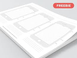Free Printable Iphone 7 Templates Ios 10 Iphone 7 Free Iphone Wireframe Template