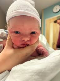 New baby girl born via c-section