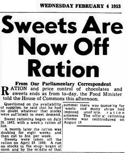 OnThisDay 26 September 1953, sugar rationing in the UK finally came to an end, having begun in January 1940. A weekly sugar ration ranged from anywhere between 8oz to 16oz per week. #