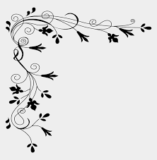 Simple Floral Border Design Cliparts Cartoons Jing Fm This striking black and white rectangular floral frame is presented in png format for digital your design must not be used or sold in a way that is directly in competition with the original resource.