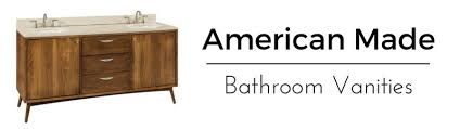 Having wooden vanity in the bathroom with the same one in the ceiling is surely the classic style of mid century modern bathroom. Amish Bathroom Vanities And Vanity Cabinets