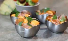 Melon Au Jambon Et Son Granite A La Menthe Recette Melon Au Jambon Recettes Pour Diabetiques Menthe