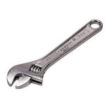 Crescent Wrench Adjustable 1 1 8 In Jaw Chrome 8 In Oal