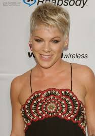 Elegant short hairstyles for women over 50. Pink Boyish Short Hairstyle With The Ears And Neck Exposed