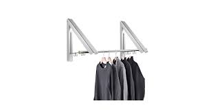 White wall mount retractable indoor/outdoor laundry garment rack (73) model# rack28white. Samione Folding Hanger Foldable Wall Mounted Clothes Rail Folding Clothes Drying Rack Stainless Steel Coat Hanger Rack Space Saving For Bedroom Bathroom Balcony Indoor Outdoor 2pcs Matt Blatt