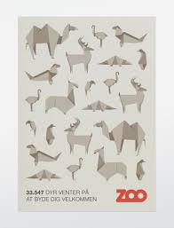 Origami Animals Poster By Bobby Monroe Origami Animals Illustration Design Poster Design