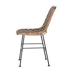 Bring a little bit of nature into your home with our comfortable wicker chairs and rattan armchairs. Bloomingville Kitty Rattan Dining Room Chair Black Orangehaus