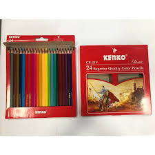 Pensil Warna Kenko 24 Warna Panjang Shopee Indonesia