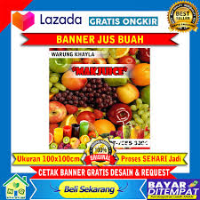 Harga buah buah spanduk jus sup banner. Jual Banner Jus Buah Terbaru Lazada Co Id