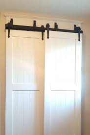 How To Build A Sliding Barn Door Video Lowes Barn Door Barn Door Style Kitchen Cabinets Barn Doors Bypass Barn Door Hardware Barn Door Closet Bypass Barn Door