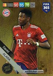 David alaba (david olatukunbo alaba, born 24 june 1992) is an austrian footballer who plays as a centre back for german club fc bayern münchen, and the austria national team. Card Leu Dal David Alaba Panini Fifa 365 2018 2019 Adrenalyn Xl Laststicker Com