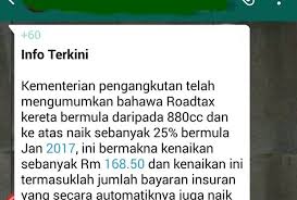 Check spelling or type a new query. Jpj Itu Palsu Mana Ada Naik Cukai Jalan Mekanika