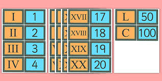 Free Ks2 Roman Numerals Matching Card Game Teacher Made