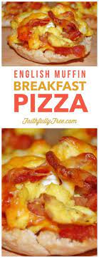 World S Easiest English Muffin Breakfast Pizza Recipe Breakfast Pizza Recipe English Muffin Breakfast Breakfast Pizza