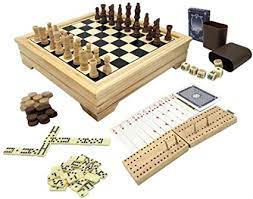 This brain game, popularized by world chess grandmaster bobby fischer in the 1950s and 1960s, is. Amazon Com Deluxe 7 In 1 Board Game Set Chess Set Checkers Backgammon Dominoes Playing Cards Poker Dices And Cribbage By Kaile Toys Games