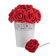 The benefits of a diy bouquet. Dinopure Wedding Bouquet 50pcs Artificial Flowers White Real Touch Artificial Roses For Bouquets Centerpieces Wedding Party Baby Shower Diy Decorations Red Buy Online In Cayman Islands At Cayman Desertcart Com Productid 60290578