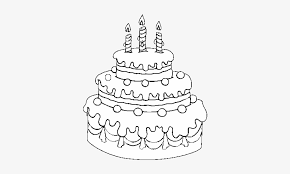 Tarta De Cumpleaños Para Colorear