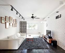 Track Lights Small Living Room White Brick Wall Living Room White Brick Walls Brick Wall Living Room