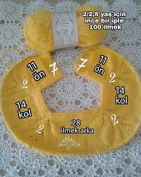 2 2 5 Yas Yelek Robasi Baby Knitting Patterns Orgu Bebek