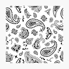 Collection of the best bandana wallpapers. Bandana Seamless Pattern Weiss Poster Von Malchev Redbubble