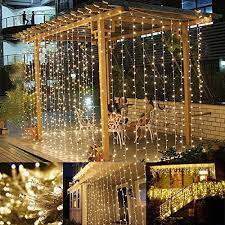 Le 3m 3m 304 Led Curtain Lights Window Curtain Icicle Lights 8 Modes Linkable Design Warm White 300 Lichterkette Draussen Vorhang Lichter Outdoor Vorhange