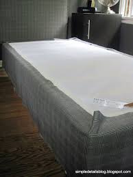 simple details upholstered box spring tutorial upholstered box springs box spring bed without box springs