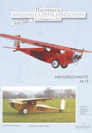 Neulich stand ich mal wieder vor der frage: Modellbau Messerschmitt M17 M 17 Flugzeug Propellerflugzeug Kartonbausatz Neu Bastelbogen Papiermodelle