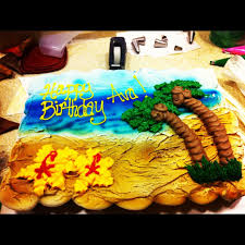 Sheet Cake Safeway Birthday Cake Designs Tropical Cupcake Cake Made When I Worked At Safeway Tropical Cupcakes Cupcake Cakes How To Make Cake