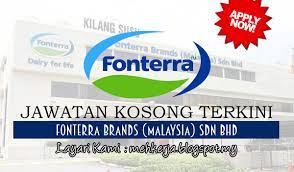 Ijazah, diploma sijil dan spm. Jawatan Kosong Di Fonterra Brands Malaysia Sdn Bhd 30 Mac 2017 Gaji Rm1 400 Rm5 000 Elaun Diskaun Parking Free Jawatan Kosong 2021 Kerja Kosong Terkini Job Vacancy