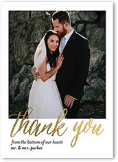Match your wedding thank you card to your wedding motif or opt for a contrasting style. Wedding Thank You Cards Shutterfly