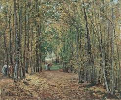 The Woods At Marly Camille Pissarro Museo Thyssen Camille Pissarro Camille Pissarro Paintings Impressionist Art